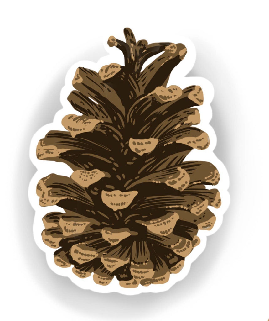 Pine Cone Sticker