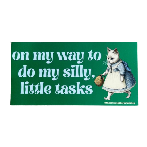 Silly Little Tasks Bumper Sticker