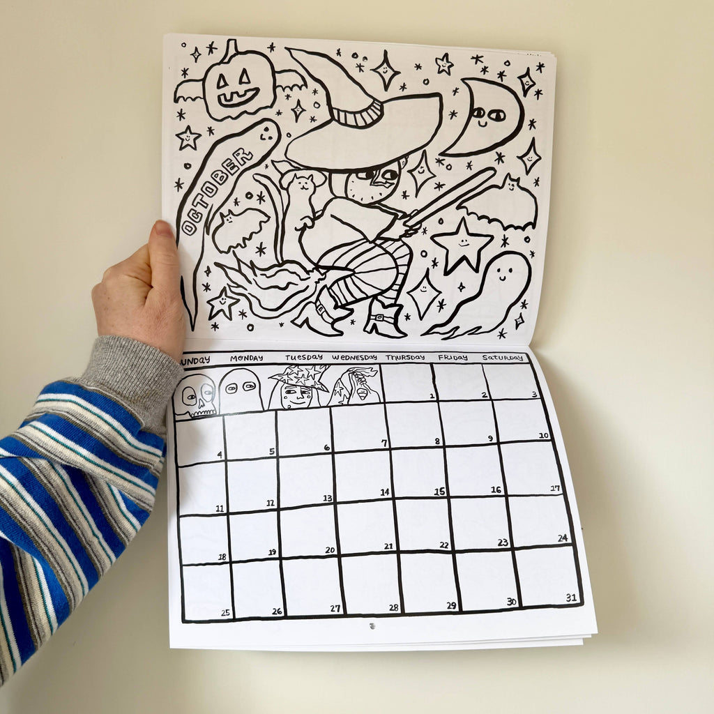 Colour Your Calendar 2026: Time Barrels On