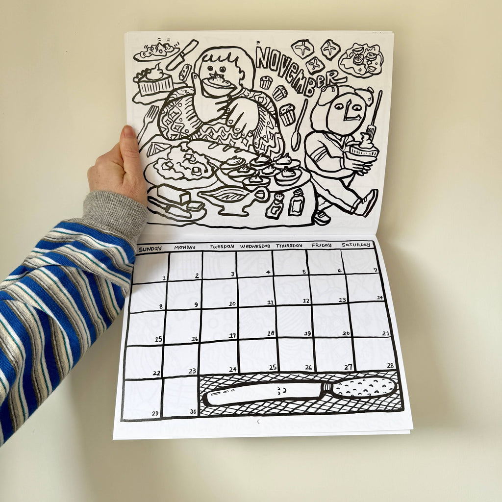 Colour Your Calendar 2026: Time Barrels On