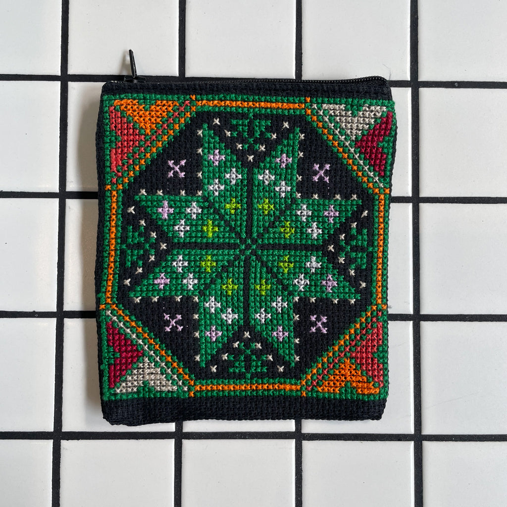 Palestinian Embroidered Star Change Purse