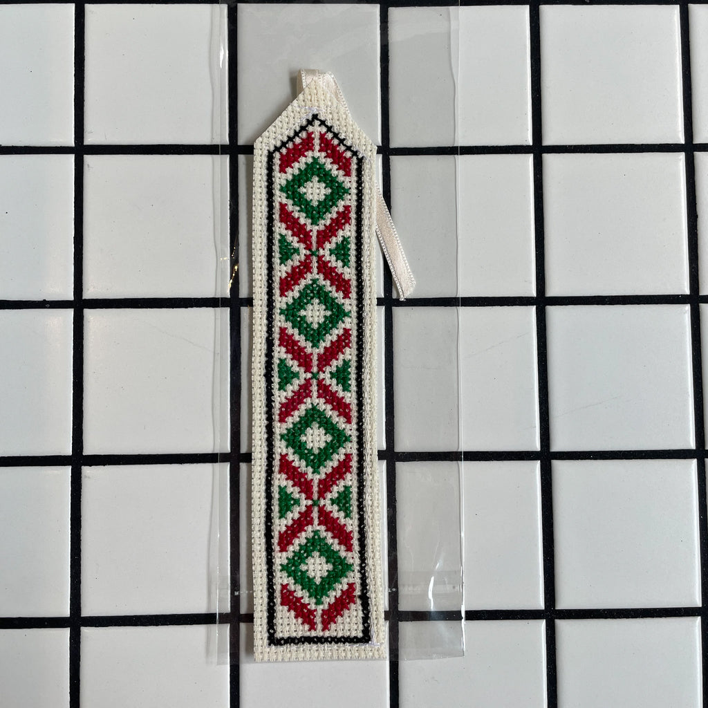 Palestinian Embroidered Flower Bookmarks