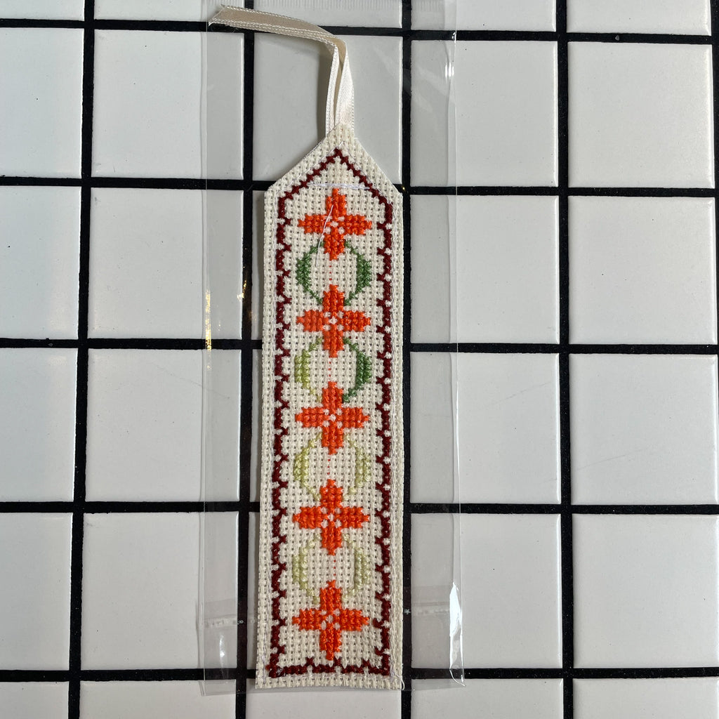 Palestinian Embroidered Flower Bookmarks