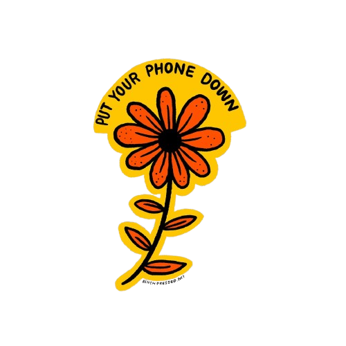 Phone Down Sticker