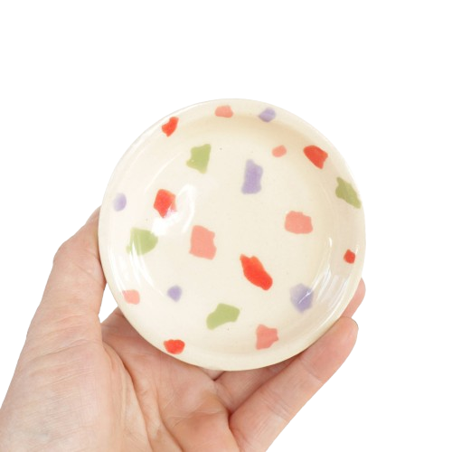 Ceramic Speckled Jewelry Dish