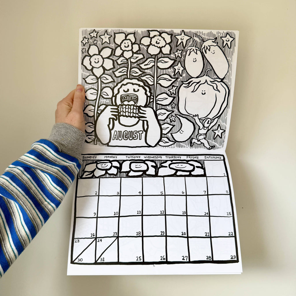 Colour Your Calendar 2026: Time Barrels On