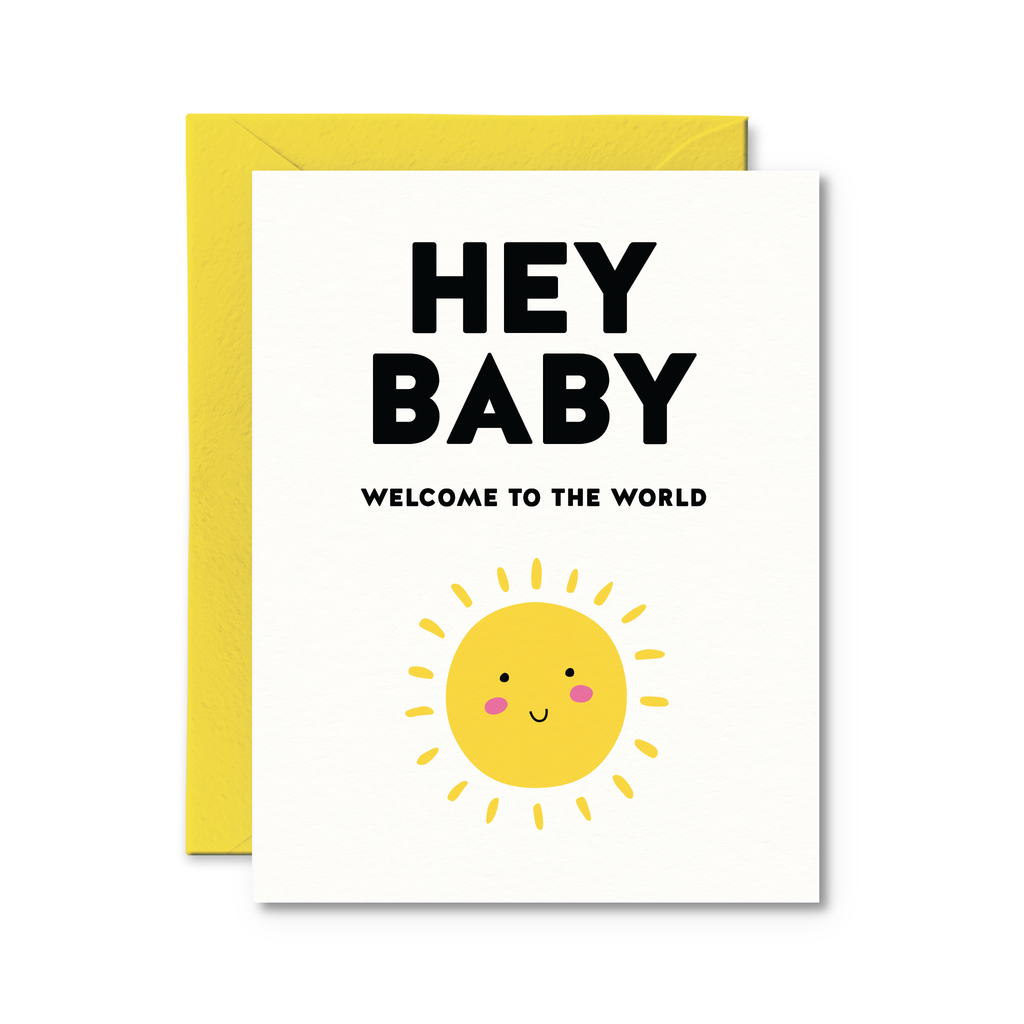 Hey Baby Welcome to the World Card