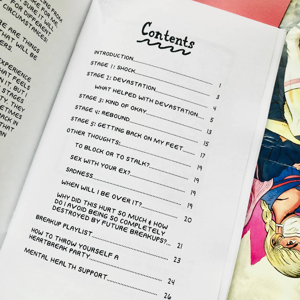 Healing From A Bad Breakup Zine | Heartbreak Grief Healing M