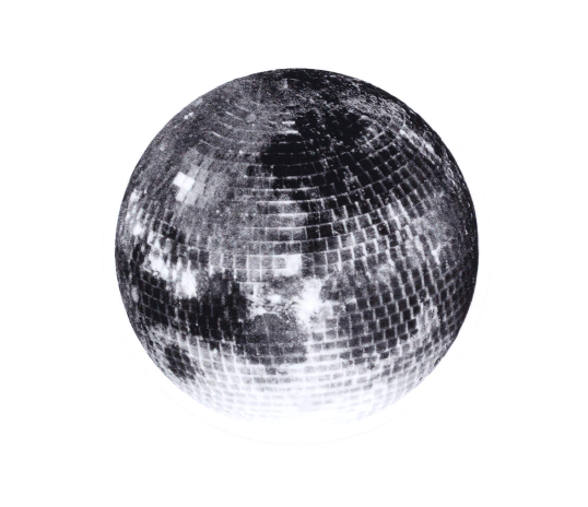Disco Moon Sticker