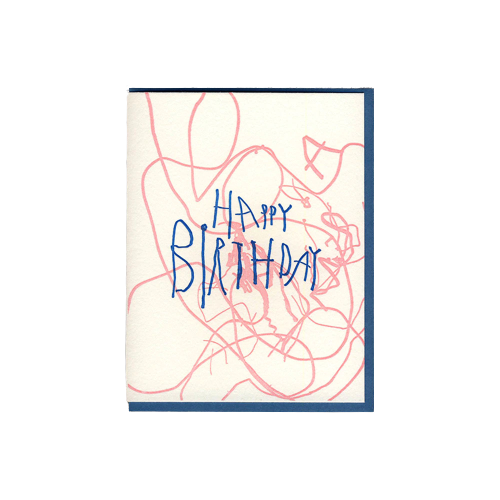 Scribbles Birthday Card