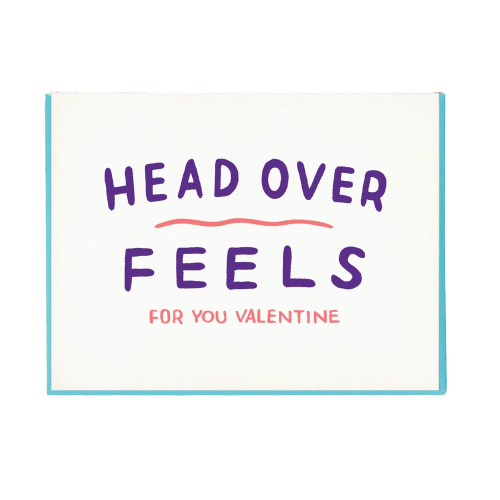 Head Over Feels Valentines Card