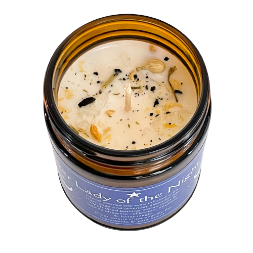 Silver Lady of the Night Sky Spell Candle