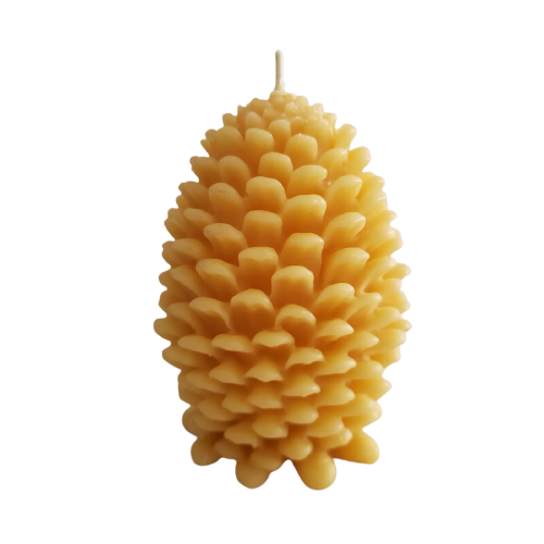 Large Pinecone Beeswax Candle