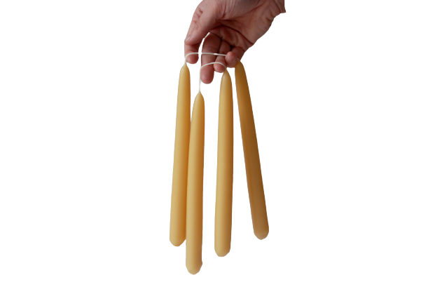 Beeswax Taper Candles, Pair of 2